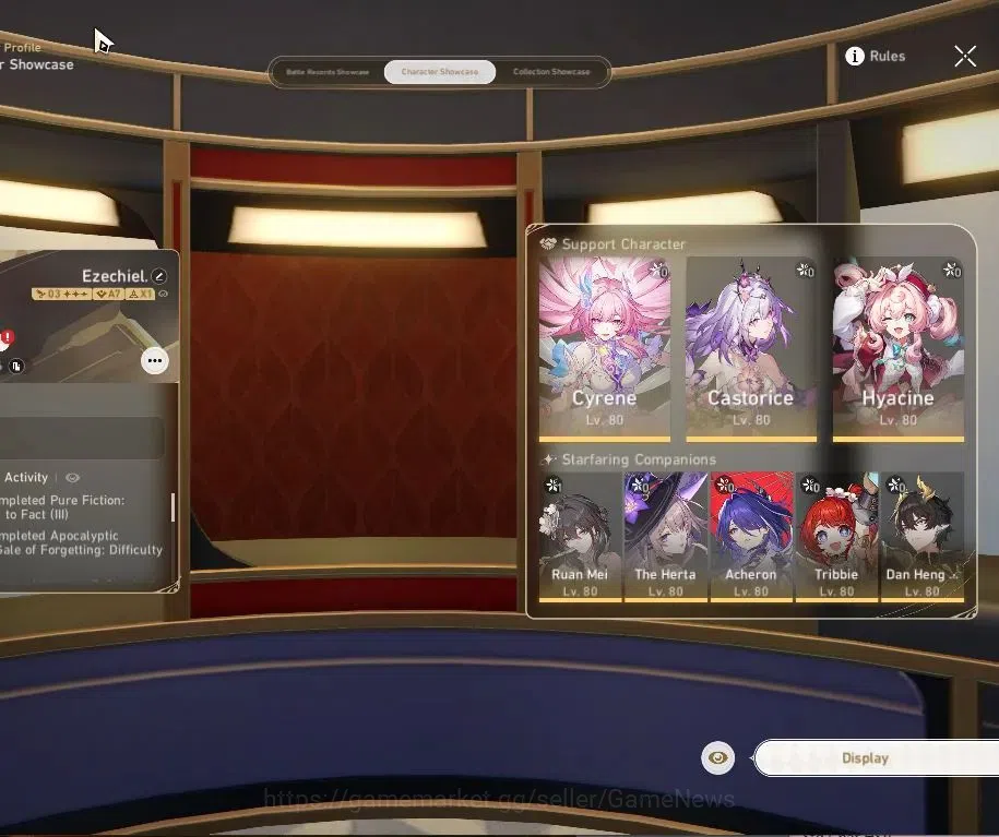Honkai Star Rail Accounts Others Asia|TL 70|19 Limited|(Castorice,The 2