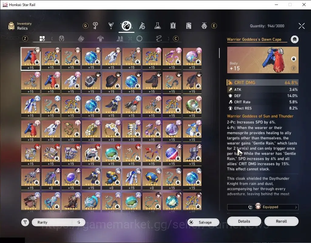 Honkai Star Rail Accounts Others Asia|TL 70|19 Limited|(Castorice,The 8