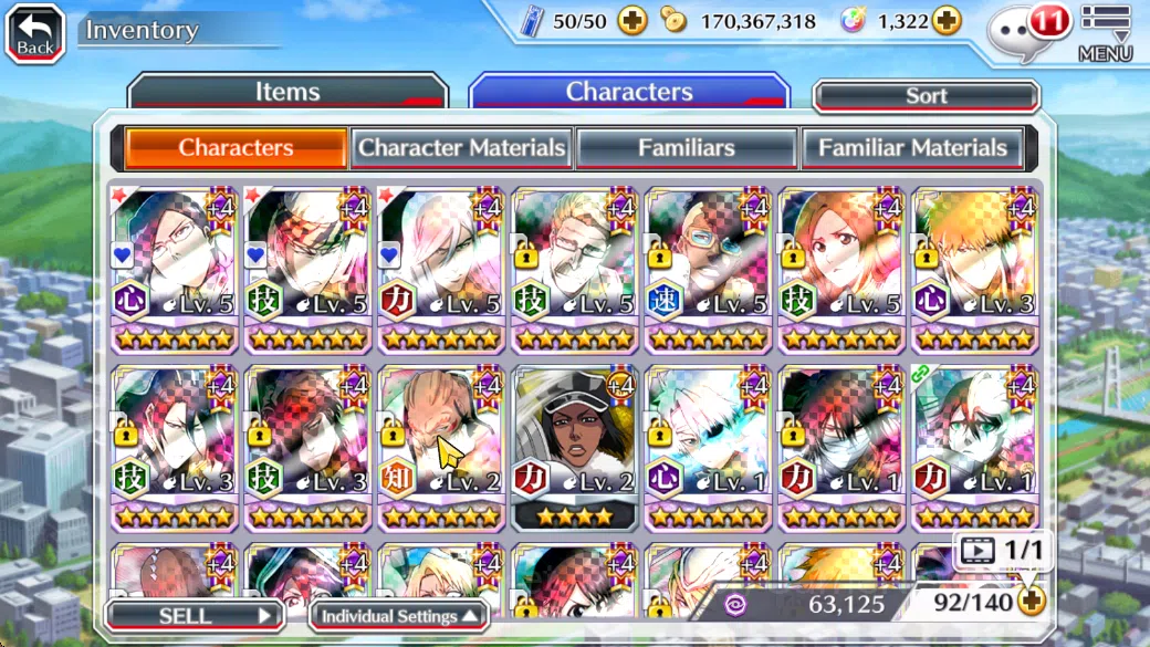 Bleach: Brave Souls Accounts [GLOBAL]6Char 5/5(UryuTYBW25,Renji TYBW25,jushiro  image 8