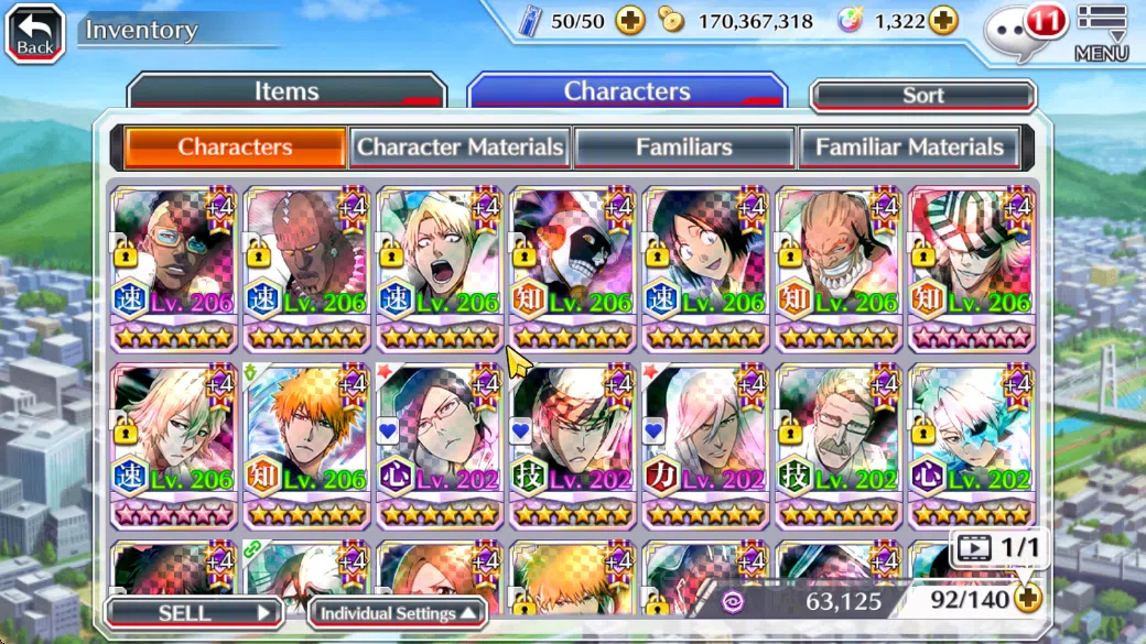 Bleach: Brave Souls Accounts [GLOBAL]6Char 5/5(UryuTYBW25,Renji TYBW25,jushiro  image 9