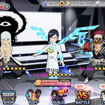 Bleach: Brave Souls Accounts Max Transcendence [GLOBAL]6Char 5/5(UryuTYBW25,Renji TYBW25,jushiro TYBW25,robert