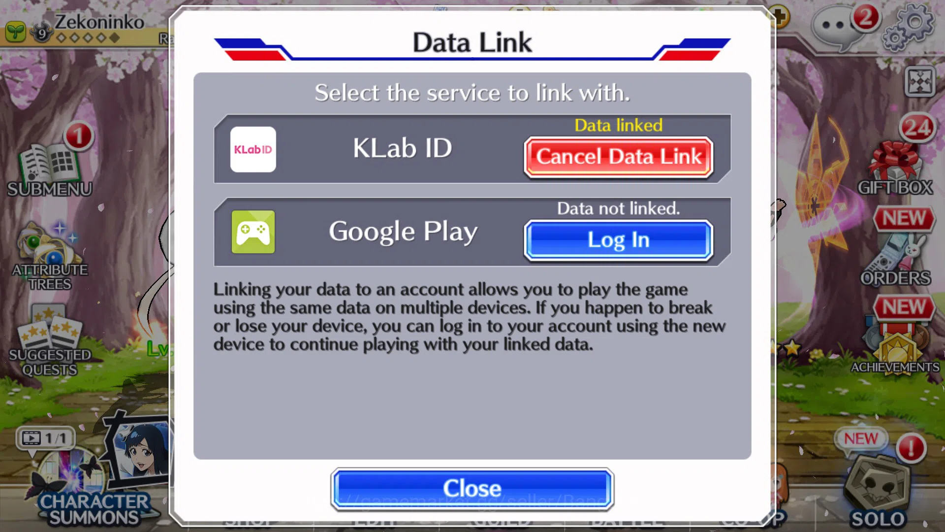 Bleach: Brave Souls Accounts Others GLOBAL]6K Orb+Fresh All Story|OrihimeFUTURE,RukiaJapanParasolEtc|KlabID|RA533B 15