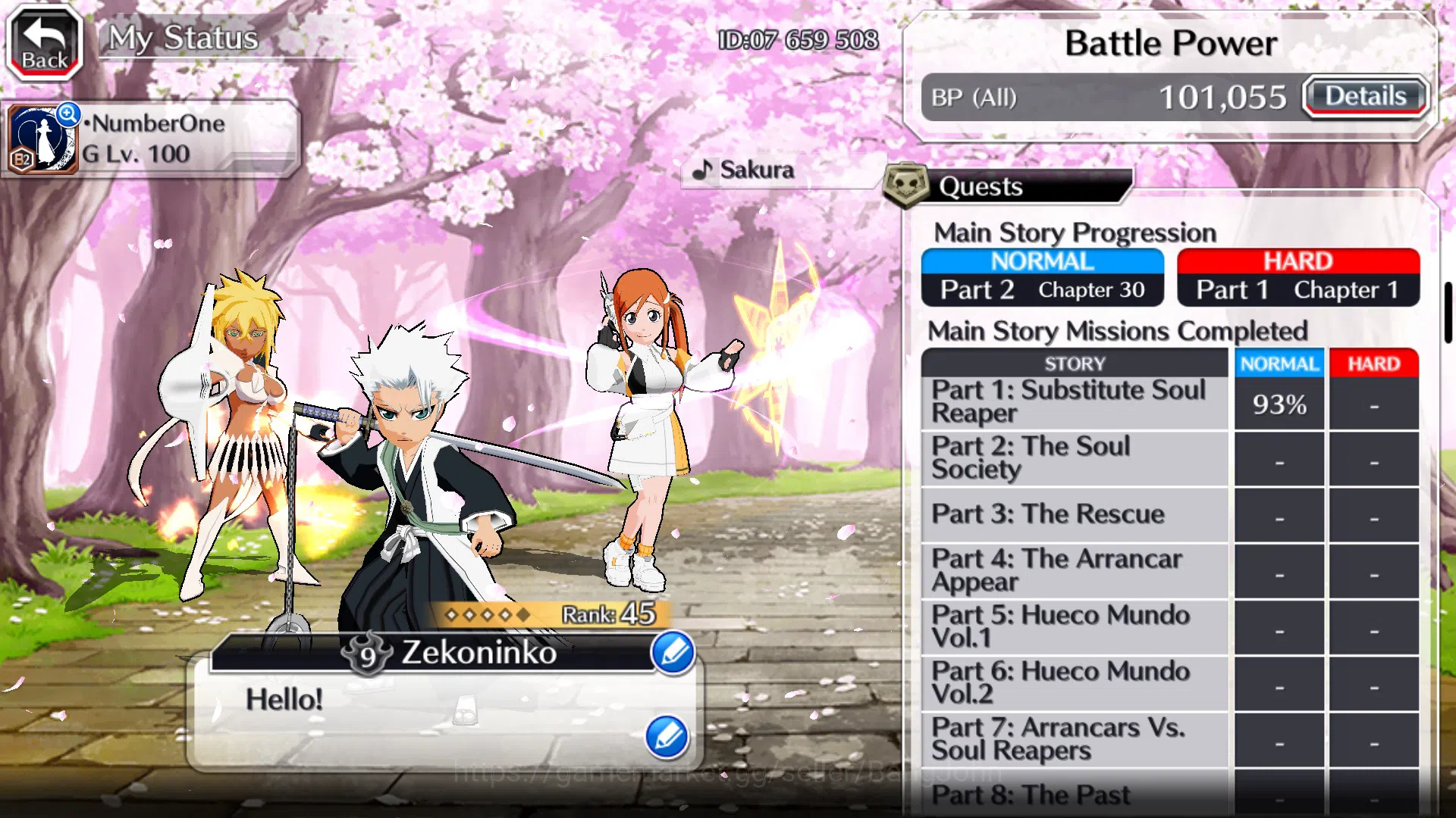 Bleach: Brave Souls Accounts Others GLOBAL]6K Orb+Fresh All Story|OrihimeFUTURE,RukiaJapanParasolEtc|KlabID|RA533B 4
