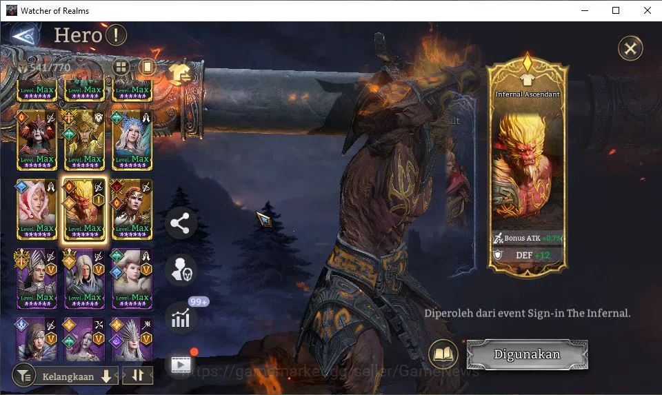 Watcher of Realms Accounts GLOBAL 60x|14M Power|3,5K W-Gold|15 Lord[ValderonA image 2