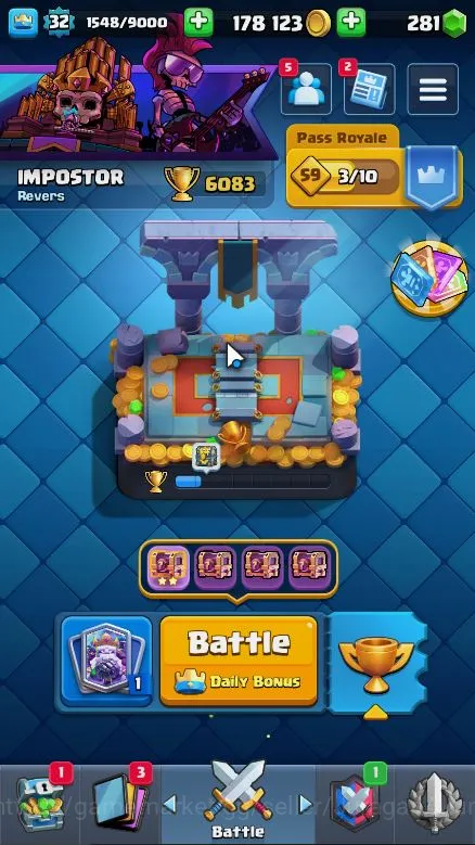 Clash Royale Accounts Lvl 32|Trophy 6083|Limited Skin|KTL 11|Card 108|1  image 2