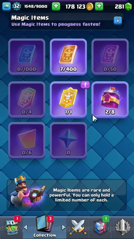Clash Royale Accounts Lvl 32|Trophy 6083|Limited Skin|KTL 11|Card 108|1  image 4
