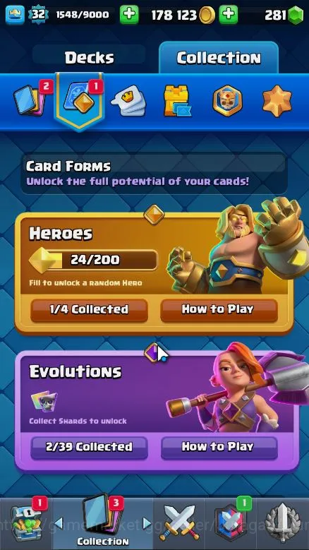 Clash Royale Accounts Lvl 32|Trophy 6083|Limited Skin|KTL 11|Card 108|1  image 5
