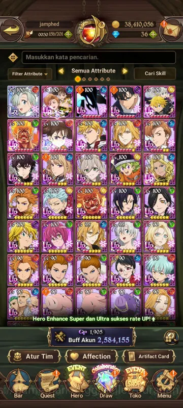 The Seven Deadly Sins: Grand Cross Midgame Asia |2.5M CC| 1LR + 6UR + Full Collab Solev (Eliz image 1