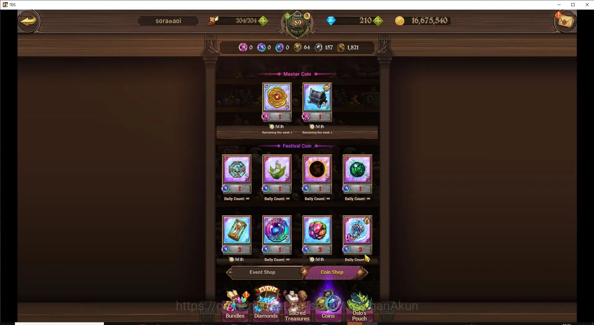 The Seven Deadly Sins: Grand Cross Accounts Endgame GLOBAL|3,7M CC|2 LR + 4 UR + Collab Solev + 190 Gems 10