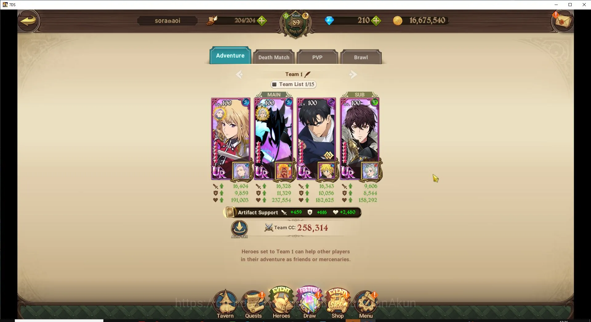 The Seven Deadly Sins: Grand Cross Accounts Endgame GLOBAL|3,7M CC|2 LR + 4 UR + Collab Solev + 190 Gems 5
