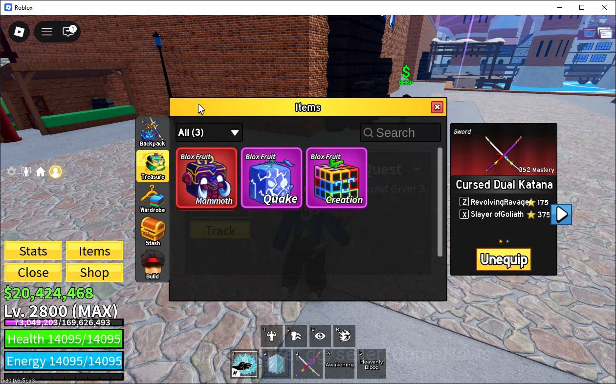 Roblox Accounts Blox Fruit| Lv 2800| Angel V4| 2 Myth WP (Cursed D image 3