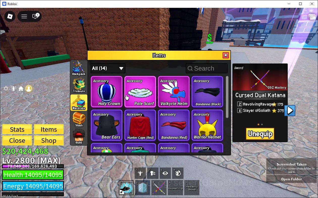 Roblox Accounts Blox Fruit| Lv 2800| Angel V4| 2 Myth WP (Cursed D image 4