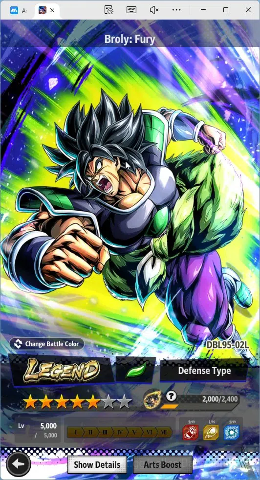 Dragon Ball Legends Accounts High-End Android | Lvl 153|15.4M Total Power|3 LR|4 UL|LR Broly Fury,SSG 10