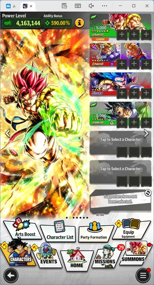 Dragon Ball Legends Accounts High-End Android | Lvl 153|15.4M Total Power|3 LR|4 UL|LR Broly Fury,SSG 17
