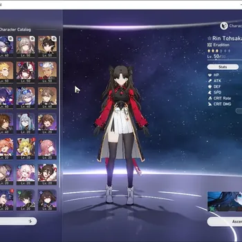 Honkai Star Rail Accounts Others Asia|TL 40|1 Team Prem|9 Limited|Rin Tohsaka+Sign