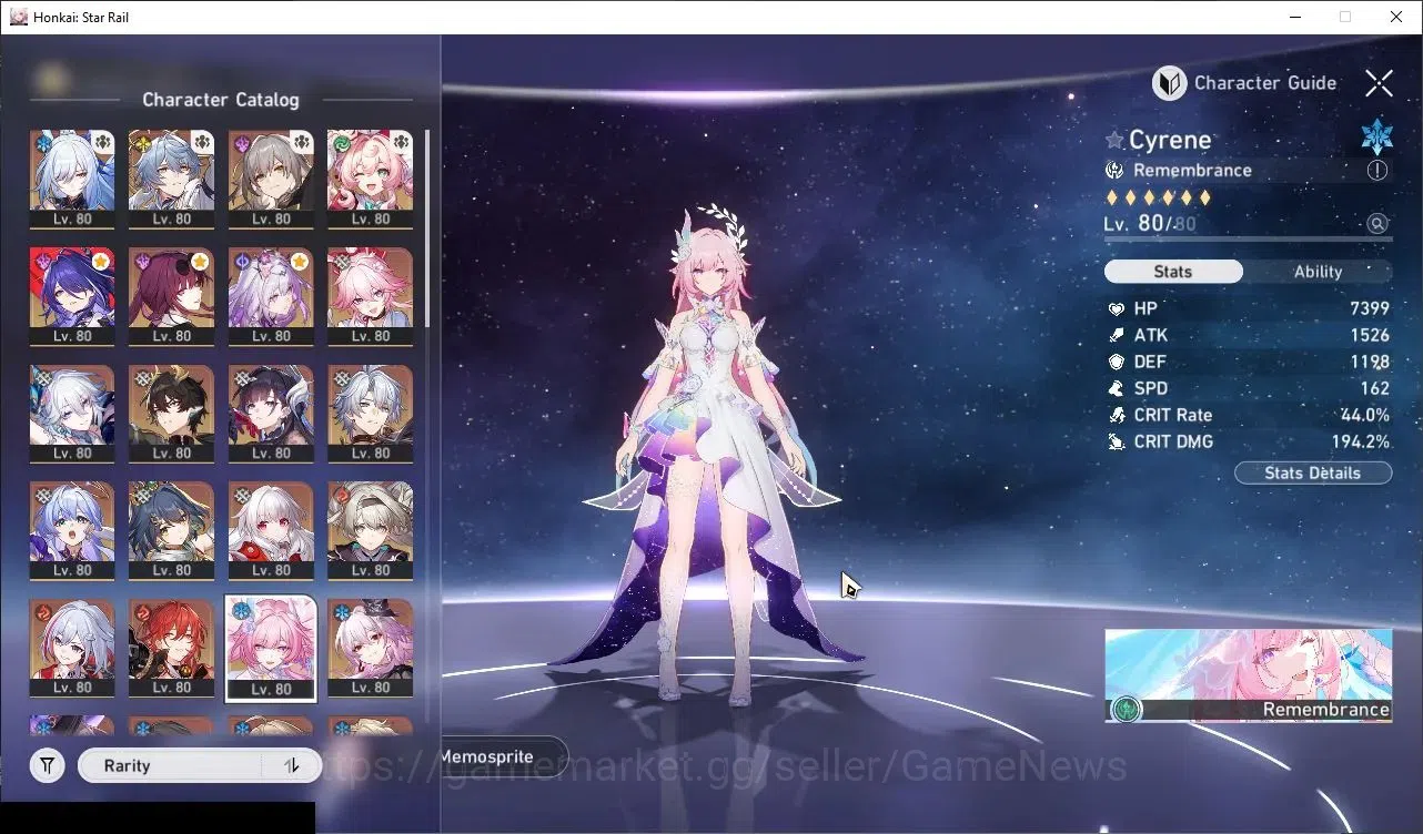 Honkai Star Rail Accounts Others Asia|TL 70|30 Limited|(Castorice E1,The 1