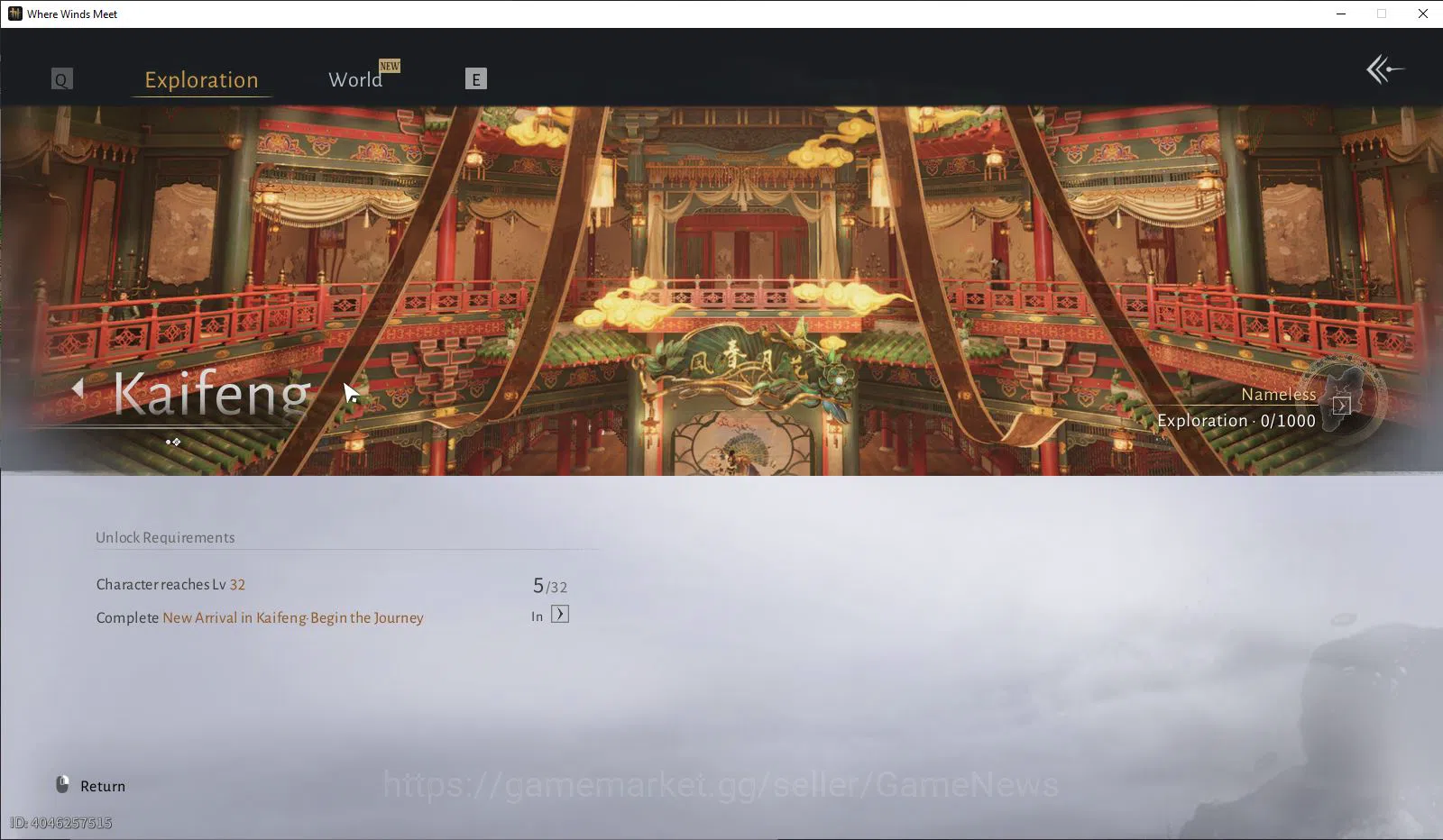 Where Winds Meet Accounts GLOBAL|Lv 5|GS 3714|Blazing Passes||Nameless Sword image 14