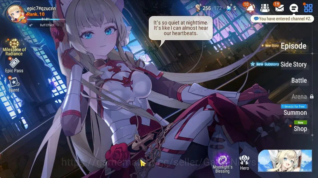 Epic Seven Accounts GLOBAL Unverif|3 ML [Salome,Astromancer Elena,SoT image 1