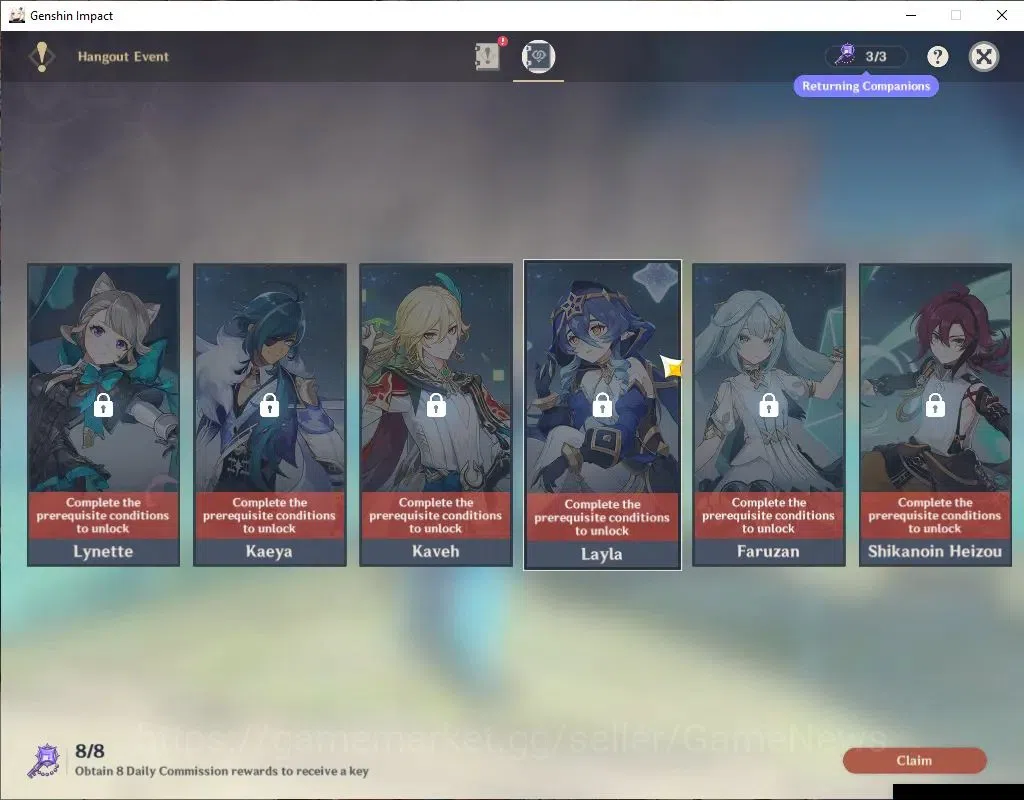 Genshin Impact Accounts ASIA|AR 52|3Limited +3(*5Weapon)|Xiao+Sign,Neuvill image 12