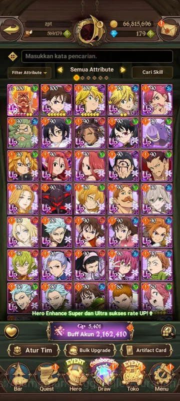 Global|2,1M CC|8UR + Full Collab Konosuba + 179 Gems (Esca,FateSkuld2/6,Lance,DKM,Mael,Thor,Sabunak,Gowther)|Code Only|(SDS2480) The Seven Deadly Sins: Grand Cross Midgame Global|2,1M CC|8UR + Full Collab Konosuba + 179 Ge image 1