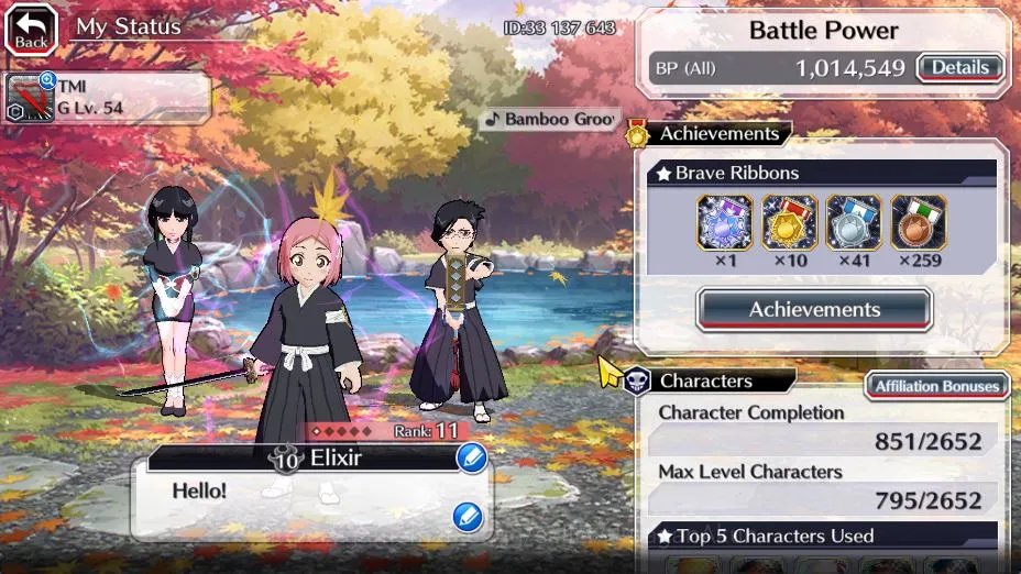 Bleach: Brave Souls Accounts Mid-Tier [GLOBAL]20K Orbs+Fresh All Story|4 MT[TYBW25(Yachiru,Nanao,Nemu)Bazz-BTYBW24],Creator 2