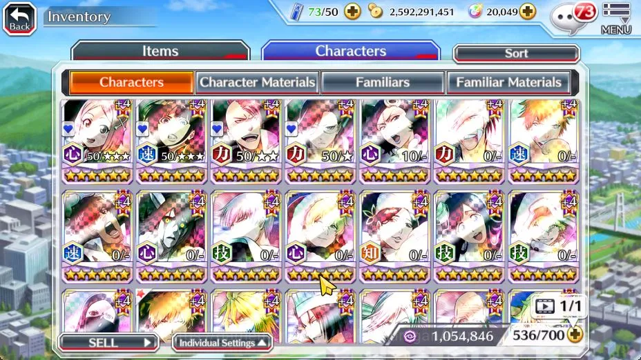 Bleach: Brave Souls Accounts Mid-Tier [GLOBAL]20K Orbs+Fresh All Story|4 MT[TYBW25(Yachiru,Nanao,Nemu)Bazz-BTYBW24],Creator 5