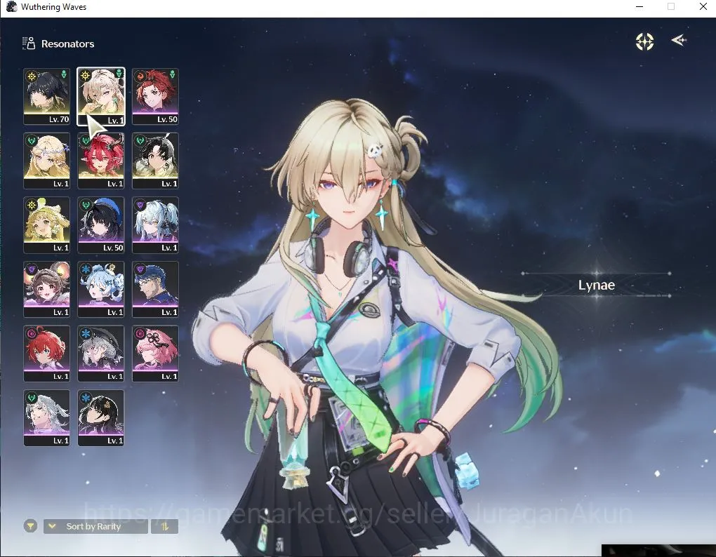 EU | UL 45 | 3 Limited | Lynae+Sign,Cartethiya+Sign,Ciaccona |DB Lv25|MC Female| Log Kuro | Check SS (WW2144) Wuthering Waves Mid-Game EU | UL 45 | 3 Limited | Lynae+Sign,Cartethiya+Sig image 1