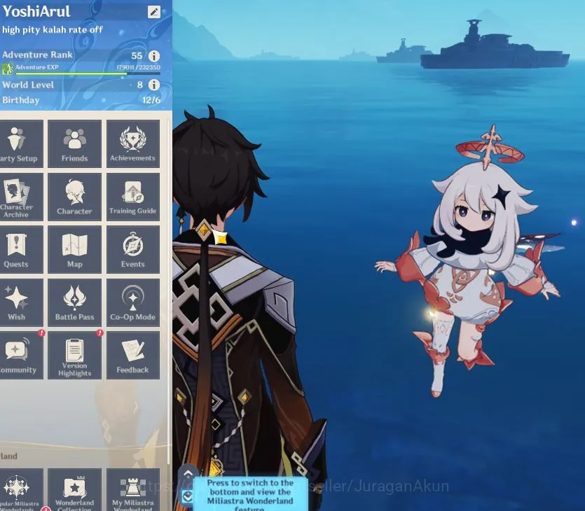 Genshin Impact Mid Game ASIA|AR 55| 6 Limited + 2 [5 Star Weapon]|[Chasca, image 1