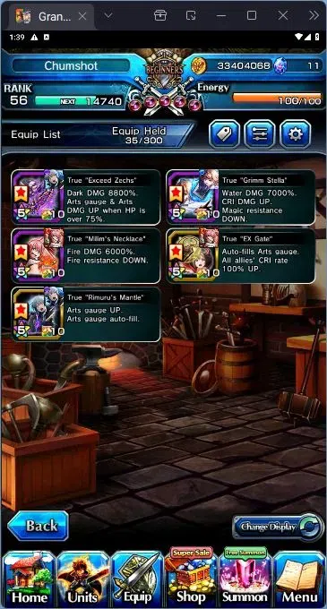 Grand Summoners Accounts End-Game [GLOBAL] Rank 56 | 2 Ascend | Demon Lord Rimuru TW | Selia Sourcescrip Witch | Detail in 2
