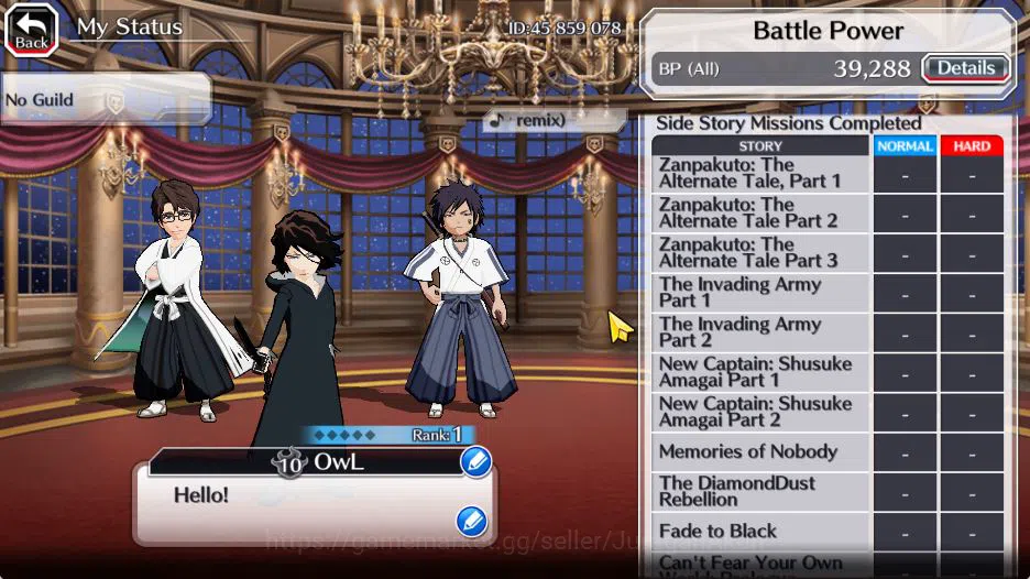 Bleach: Brave Souls Accounts Mid-Tier [GLOBAL]15K Orbs+Fresh All Story|Lv 200(Tensa,Aizen Fierce),Nnoitora Hidden,Shuhei 4