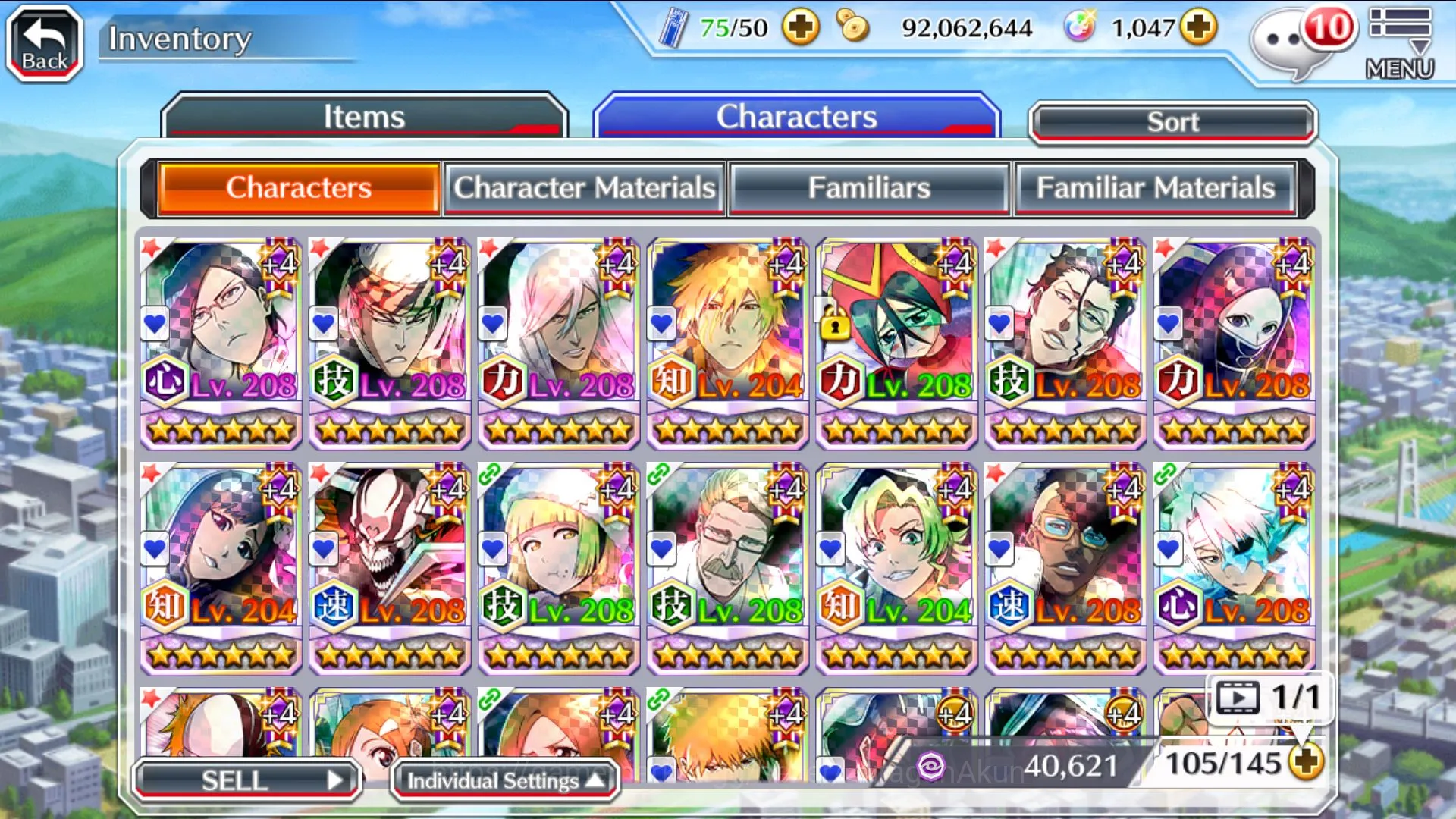 Bleach: Brave Souls Accounts Mid-Tier GBL 1K Orb|story,side story fresh|MT char 3|7 Char 5/5(10th Ichigo,TYBW24 Etsu 2