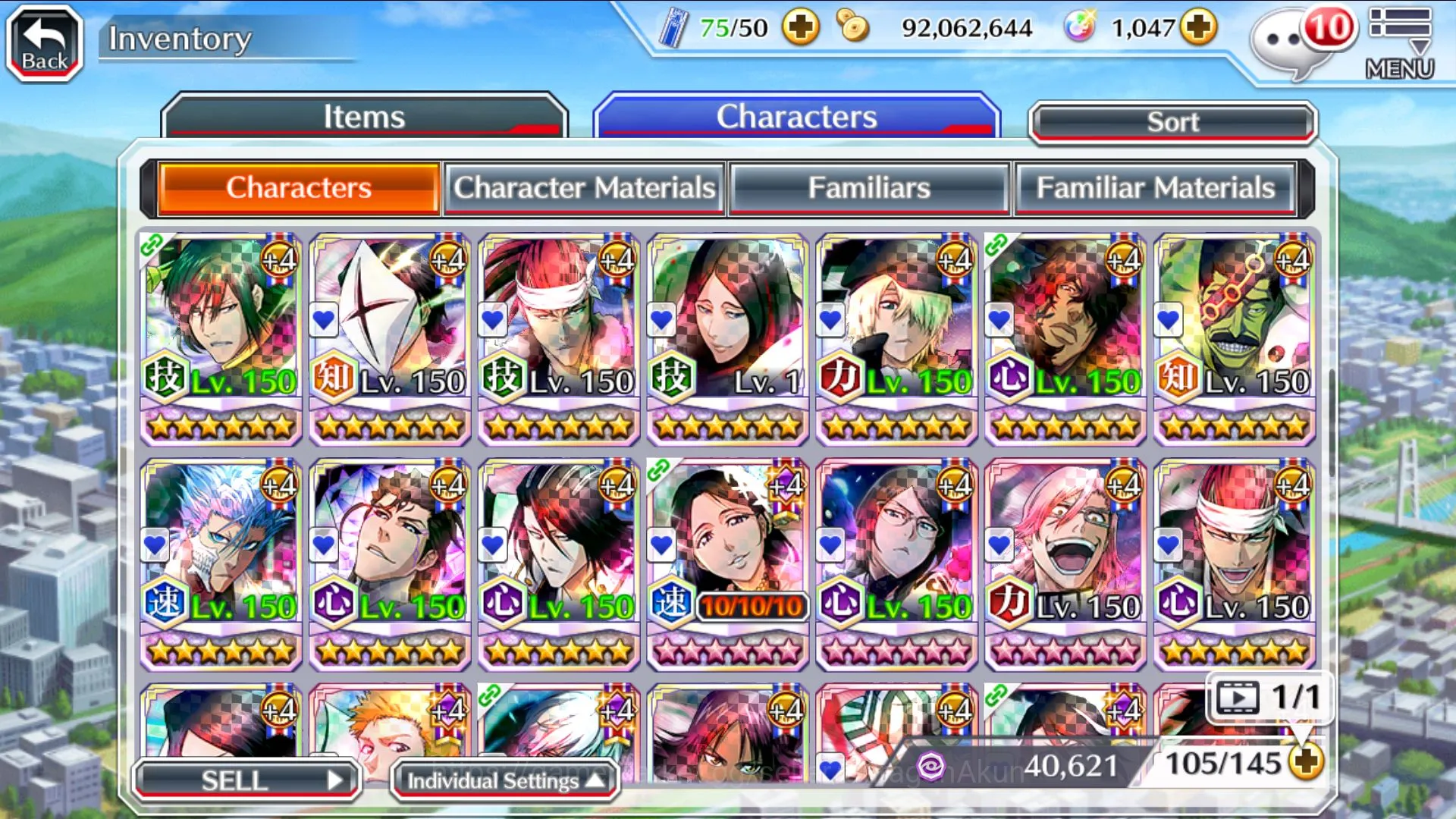 Bleach: Brave Souls Accounts Mid-Tier GBL 1K Orb|story,side story fresh|MT char 3|7 Char 5/5(10th Ichigo,TYBW24 Etsu 4