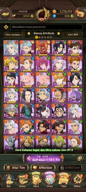 Asia |1.3M CC| 1LR + 2UR + Collab Beru + 306 Gems (Elizabeth, Demon King, Lancelot) |Code Only| (SDS1848) The Seven Deadly Sins: Grand Cross Starter Asia |1.3M CC| 1LR + 2UR + Collab Beru + 306 Gems image 1