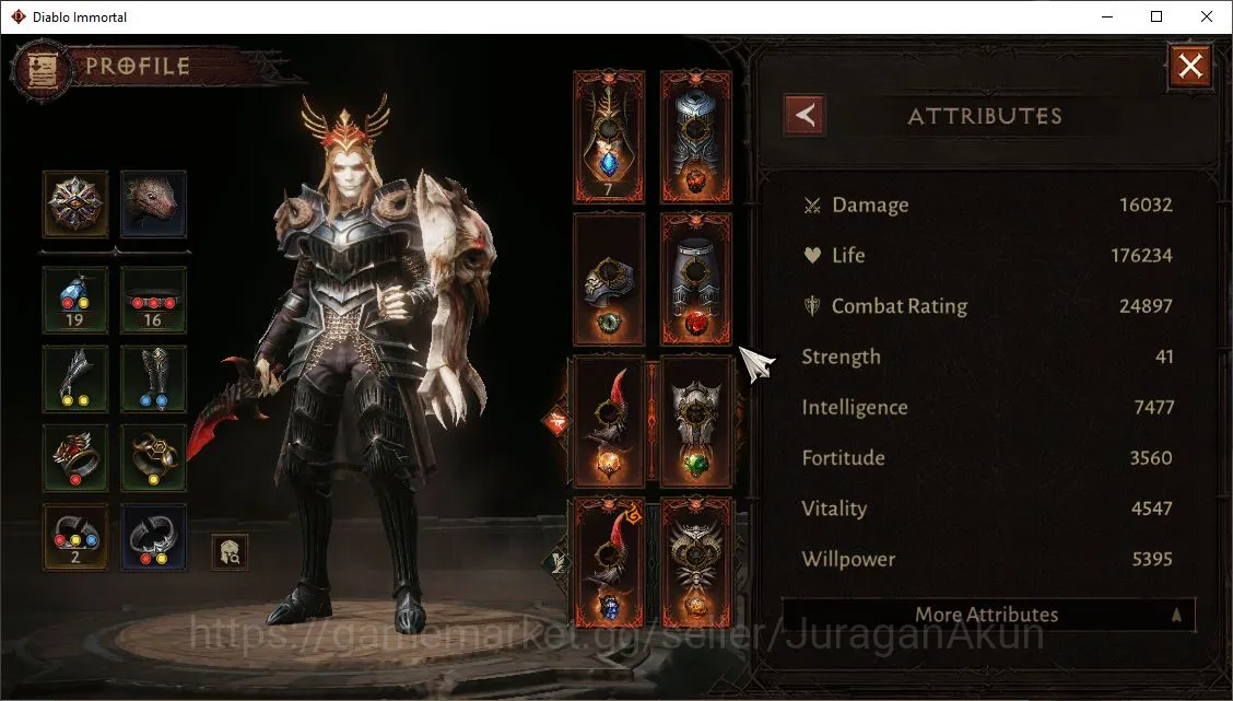 Diablo Immortal Accounts NA-Chain of Honor|Lv60(488)Necromancer|24K CR|Reso image 4