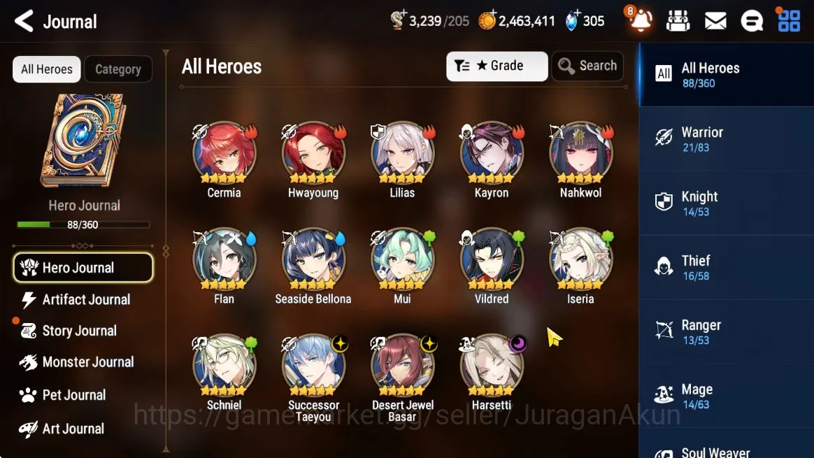 Epic Seven Accounts Starter Global Unverif|Best Starter|Low Progress|3 ML(Successor Taeyou,Desert jewel 2
