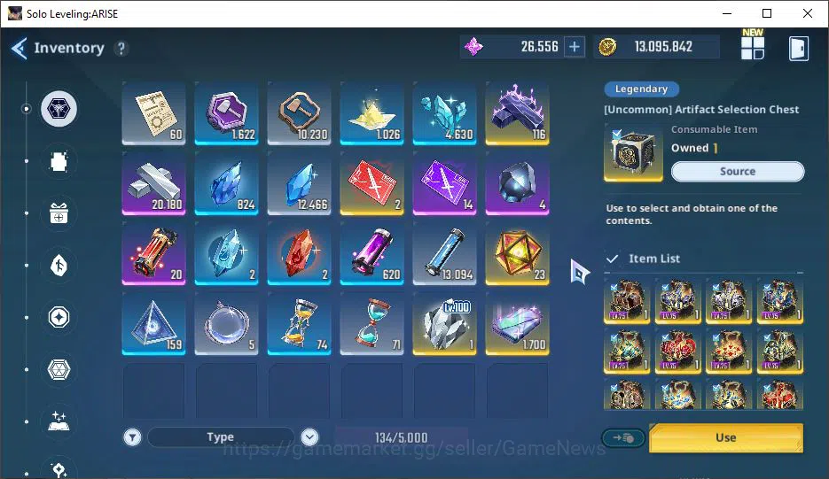 Solo Leveling: ARISE Accounts 655k Power + 26k 11