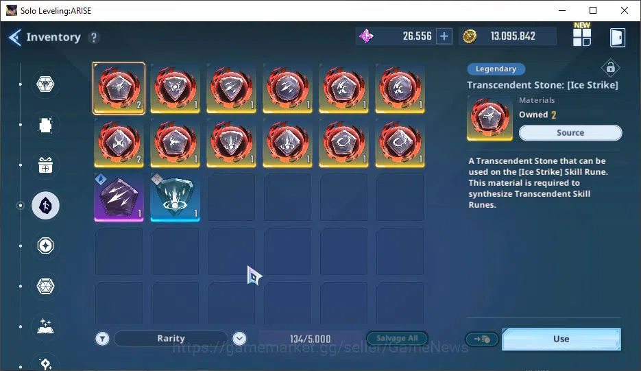 Solo Leveling: ARISE Accounts 655k Power + 26k 13
