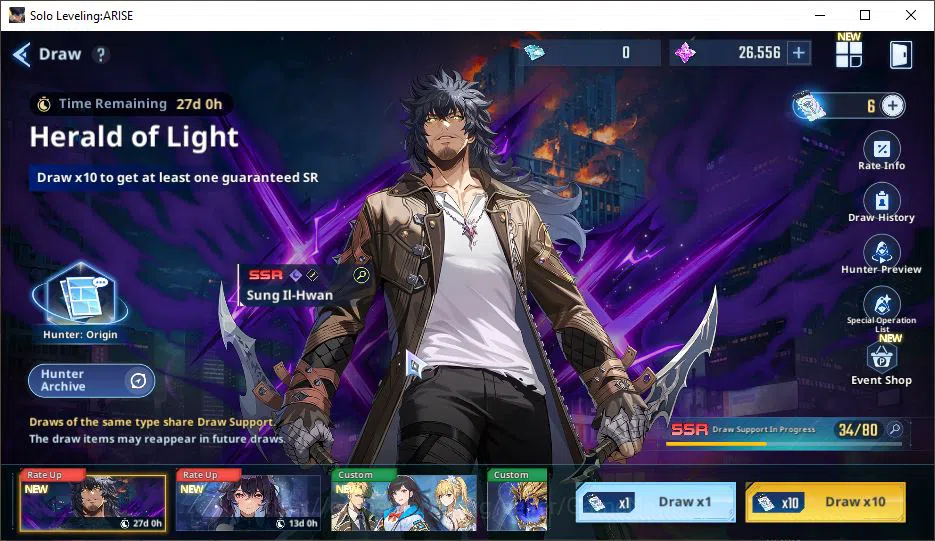 Solo Leveling: ARISE Accounts 655k Power + 26k 15