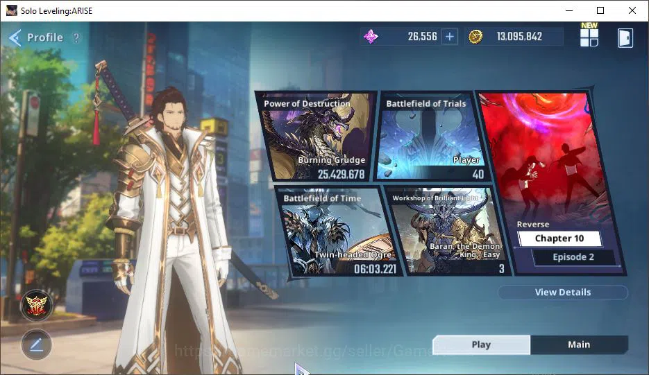 Solo Leveling: ARISE Accounts 655k Power + 26k 2