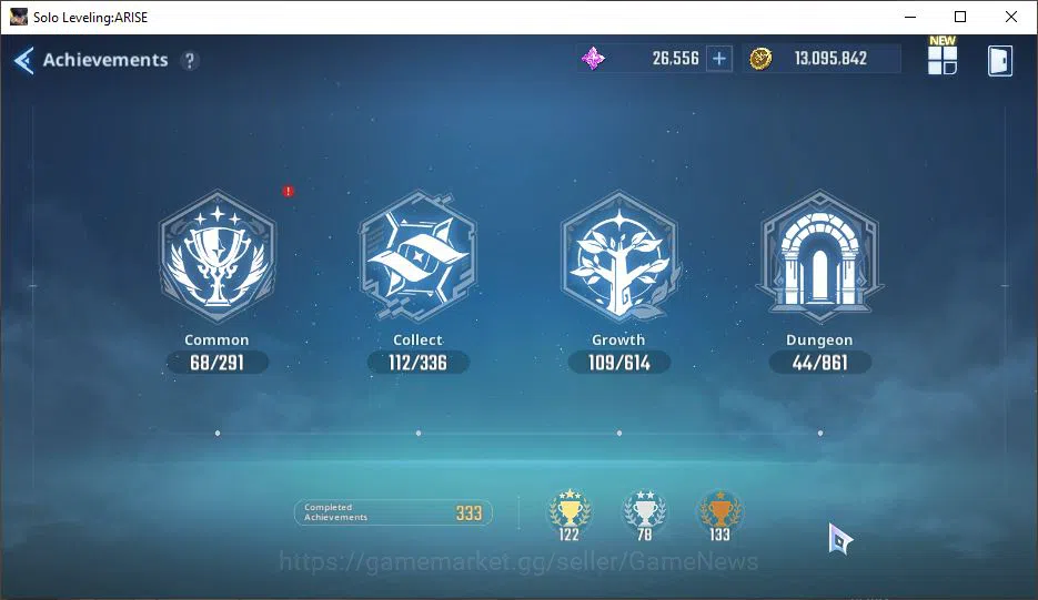 Solo Leveling: ARISE Accounts 655k Power + 26k 4