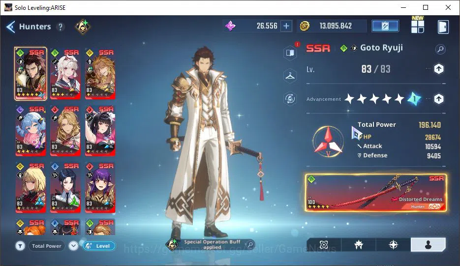 Solo Leveling: ARISE Accounts 655k Power + 26k 5