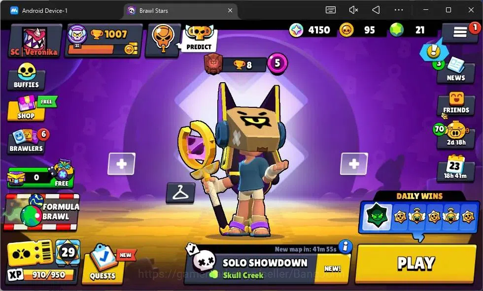 Brawl Stars Accounts Global | 1007 Thropy|16 Brawler|3 Max Hypercharge( image 1