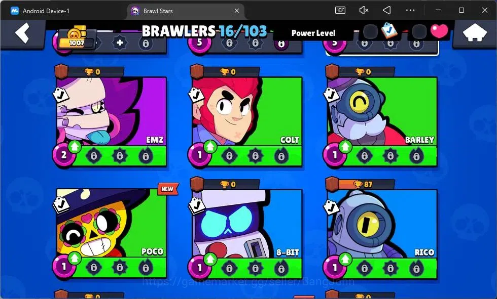 Brawl Stars Accounts Global | 1007 Thropy|16 Brawler|3 Max Hypercharge( image 6