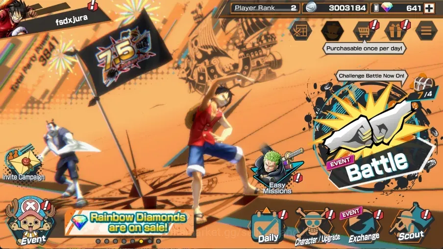 One Piece Bounty Rush Accounts High-End Android | EX 2 | PR 2 |Future Where I'm the Most Free Jewelry Bonney,BP Kuzan | RD 1