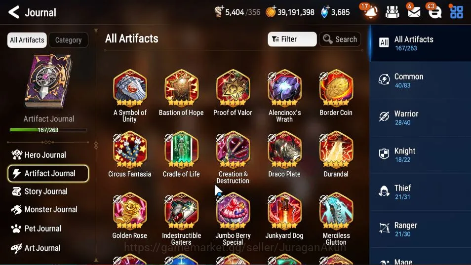 Epic Seven Accounts Mid-Tier ASIA Verif|27 ML(ATywin,BM Haste,DB Senya,LW Peira,NMLuna,Etc)+Many Collab+All Hunt|Many 3