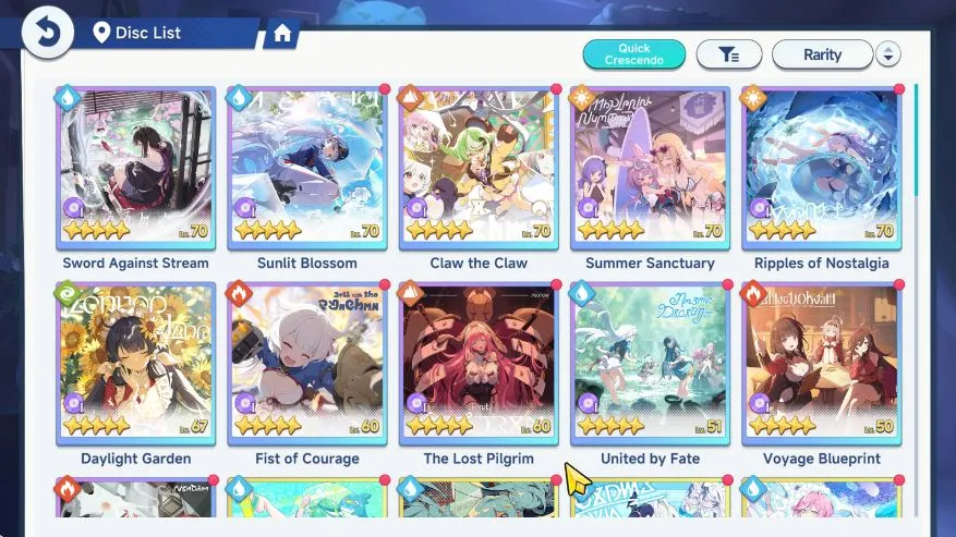 Stella Sora Accounts GLOBAL Lv24|10 SSR (FreesiaT2,Chitose,Shia,Gerie,Nanoha,Chixia)+Sign,Fuyuka,Minova,Etc|11 SSR Disc|Log 3