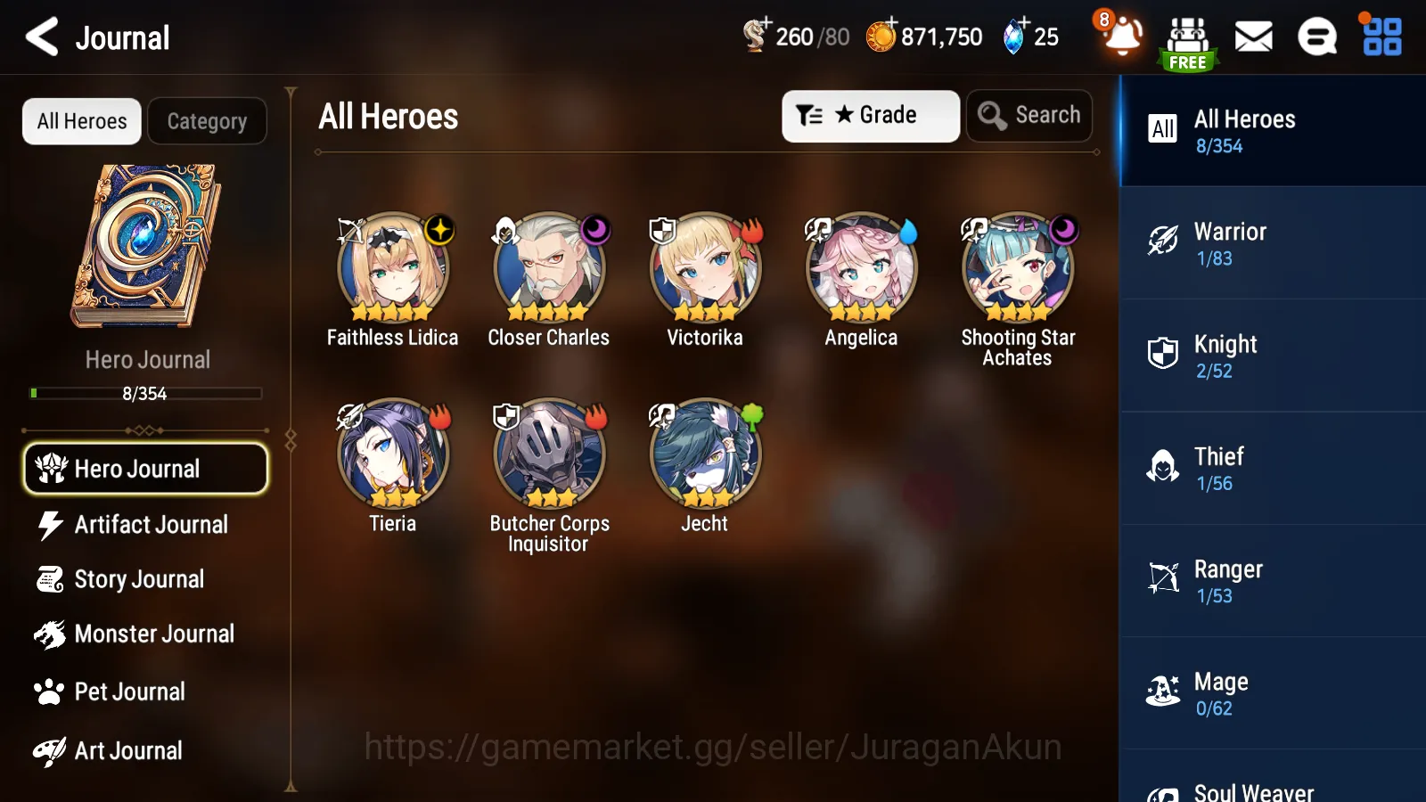 Epic Seven Accounts Global Unverif|Starter 2ML (Faithless Lidica, Clos image 2