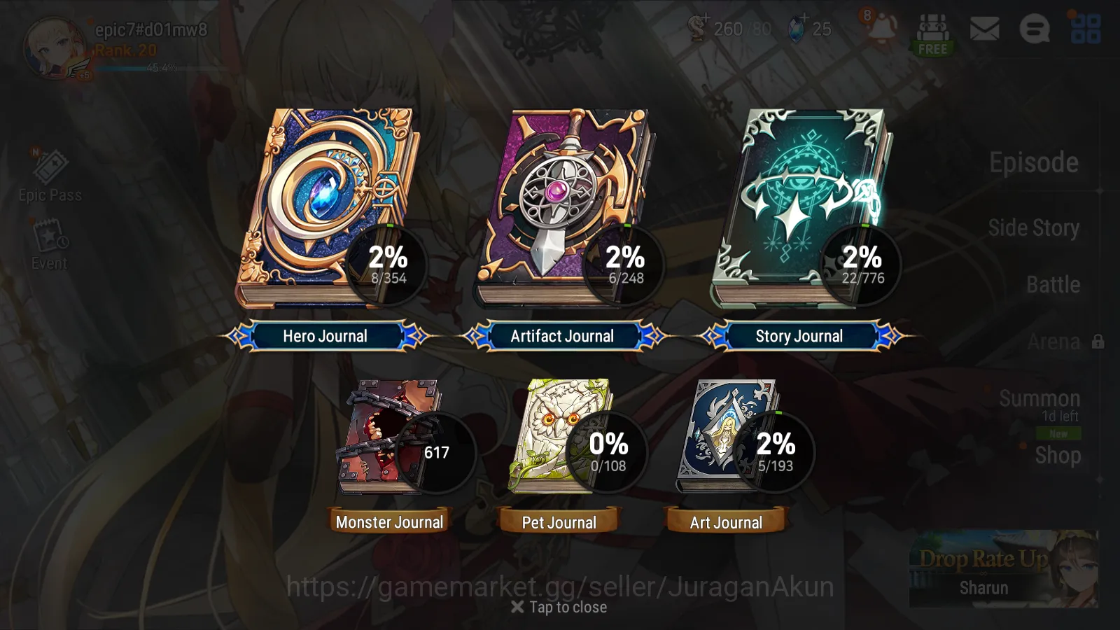 Epic Seven Accounts Global Unverif|Starter 2ML (Faithless Lidica, Clos image 8