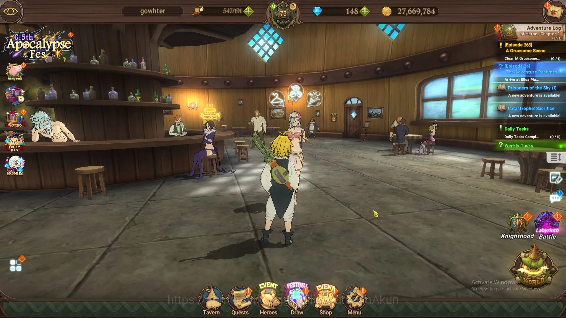 The Seven Deadly Sins: Grand Cross Accounts Midgame ASIA|3,2M CC|2 LR+7 UR+Full Collab Konosuba+148 2