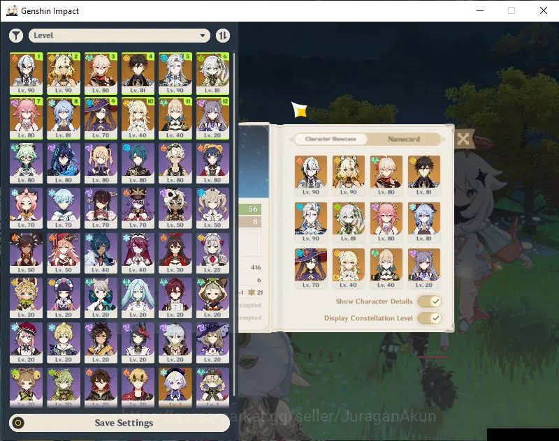 Genshin Impact Accounts Mid Game ASIA|AR 56|8 Limited+[4 5*Weapon] (Arlecchino,Neuvillette)+Sign [Xilonen, Kazuha, Etc] s|MC 2